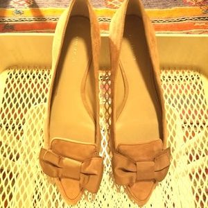 ANN TAYLOR SUEDE FLATS